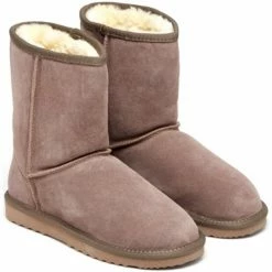 Carla Samuel Bottines fourrées en cuir nubuck Amandine for Bottines / Boots Couleur Taupe