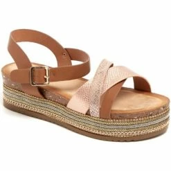 Carla Samuel 2955 for Sandales et Nu-pieds Couleur Marron