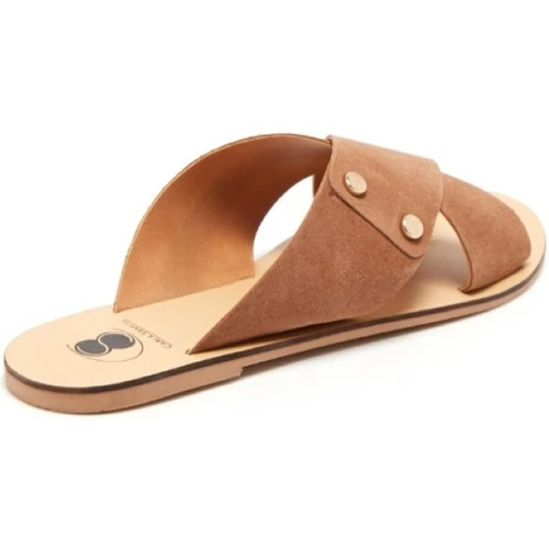 Carla Samuel SHANA for Sandales et Nu-pieds Couleur Tabac – Image 3