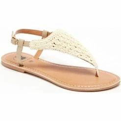 Carla Samuel CHIARA for Sandales et Nu-pieds Couleur Blanc cassé