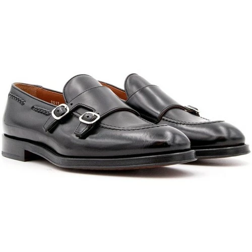 Doucal's 2617 for Mocassins & Chaussures bateau Couleur Noir – Image 2