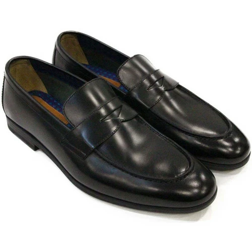 Doucal's for Mocassins & Chaussures bateau Couleur Noir – Image 2