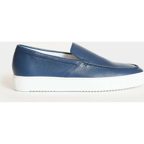 Doucal's for Mocassins & Chaussures bateau Couleur Bleu